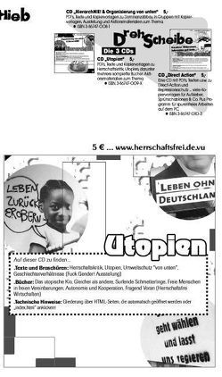 Utopien CD von Bergstedt,  Jörg, Neuhaus,  Patrick, Vollstedt,  Susann