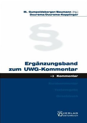 UWG von Baumann,  Peter, Gumpoldsberger,  Maximilian