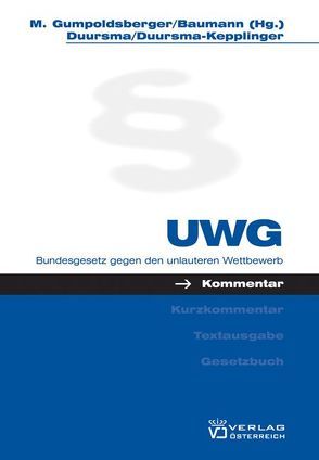 UWG von Baumann,  Peter, Gumpoldsberger,  Maximilian