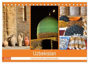 Uzbekistan – märchenhafte Seidenstraße (Tischkalender 2024 DIN A5 quer), CALVENDO Monatskalender von Dürr,  Brigitte