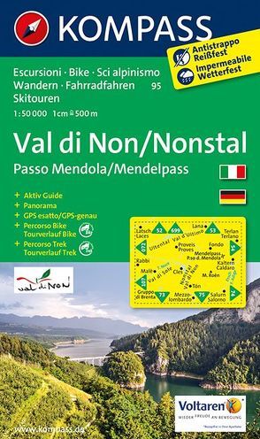 KOMPASS Wanderkarte Val di Non – Nonstal von KOMPASS-Karten GmbH