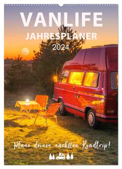 Vanlife Jahresplaner (Wandkalender 2024 DIN A2 hoch), CALVENDO Monatskalender von Weigt,  Mario