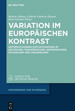 Variation im europäischen Kontrast von Dalmas,  Martine, Fabricius-Hansen,  Cathrine, Schwinn,  Horst