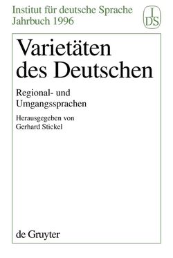 Varietäten des Deutschen von Stickel,  Gerhard