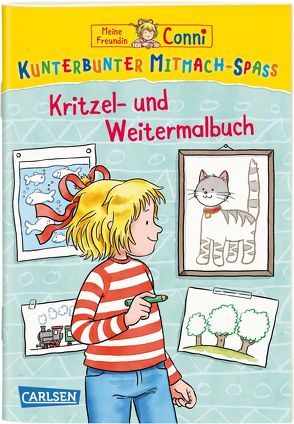 VE 5 Meine Freundin Conni: Kunterbunter Mitmach-Spaß – Kritzel- und Weitermalbuch von Leintz,  Laura, Velte,  Uli