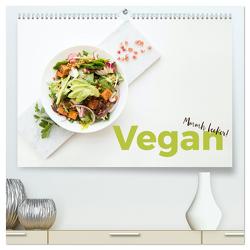 Vegan – Mmmh lecker! (hochwertiger Premium Wandkalender 2024 DIN A2 quer), Kunstdruck in Hochglanz von Scott,  M.