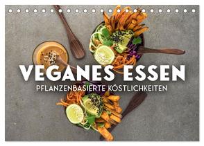 Veganer Essen – Pflanzenbasierte Köstlichkeiten (Tischkalender 2024 DIN A5 quer), CALVENDO Monatskalender von SF,  SF