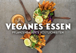 Veganer Essen – Pflanzenbasierte Köstlichkeiten (Wandkalender 2023 DIN A3 quer) von SF