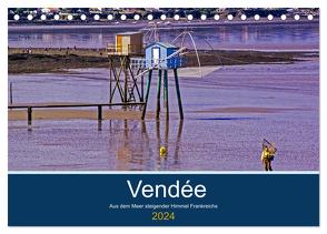 Vendée Aus dem Meer steigender Himmel Frankreichs (Tischkalender 2024 DIN A5 quer), CALVENDO Monatskalender von Benning,  Kristen