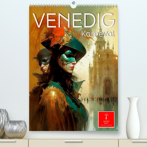 Venedig Karneval (hochwertiger Premium Wandkalender 2024 DIN A2 hoch), Kunstdruck in Hochglanz von Roder,  Peter