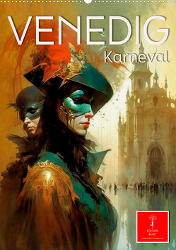 Venedig Karneval (Wandkalender 2024 DIN A2 hoch), CALVENDO Monatskalender von Roder,  Peter