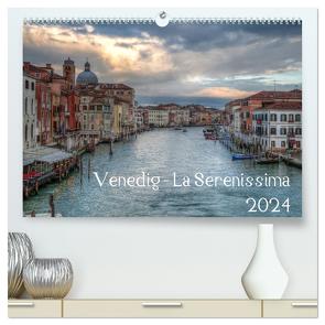 Venedig – La Serenissima 2024 (hochwertiger Premium Wandkalender 2024 DIN A2 quer), Kunstdruck in Hochglanz von Haas Photography,  Sascha