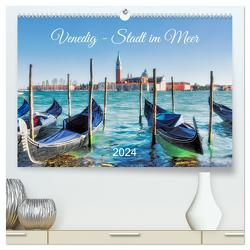 Venedig – Stadt im Meer (hochwertiger Premium Wandkalender 2024 DIN A2 quer), Kunstdruck in Hochglanz von Kolfenbach,  Klaus