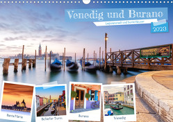 Venedig und Burano – Lagunenstadt und bunte Häuser (Wandkalender 2023 DIN A3 quer) von Grellmann Photography,  Tilo