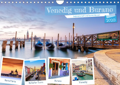 Venedig und Burano – Lagunenstadt und bunte Häuser (Wandkalender 2023 DIN A4 quer) von Grellmann Photography,  Tilo