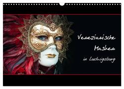 Venezianische Masken in Ludwigsburg (Wandkalender 2024 DIN A3 quer), CALVENDO Monatskalender von M. Koch,  Harald