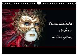 Venezianische Masken in Ludwigsburg (Wandkalender 2024 DIN A4 quer), CALVENDO Monatskalender von M. Koch,  Harald
