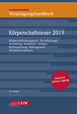 Veranlagungshandb. Körperschaftsteuer 2019, 70. A. von Kontny,  Thorsten, Lennartz,  Manfred