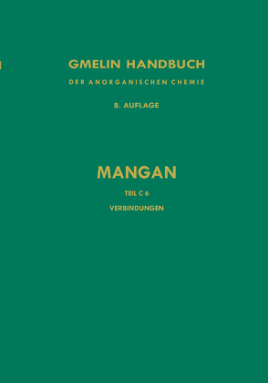 Verbindungen des Mangans mit Schwefel, Selen und Tellur von Katscher,  Hartmut
