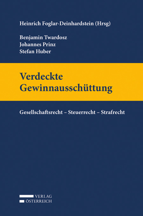 Verdeckte Gewinnausschüttung von Foglar-Deinhardstein,  Heinrich