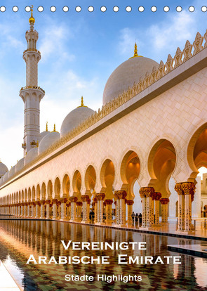 Vereinigte Arabische Emirate – Städte Highlights (Tischkalender 2023 DIN A5 hoch) von U-DO