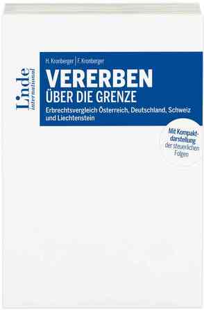 Vererben über die Grenze von Kronberger,  Fabian, Kronberger,  Harald