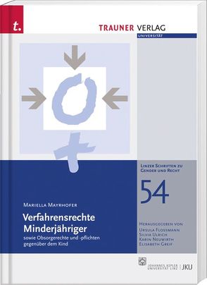 Verfahrensrechte Minderjähriger sowie Obsorgerechte und -pflichten gegenüber dem Kind, Linzer Schriften zu Gender und Recht, Band 54 von Mayrhofer,  Mariella