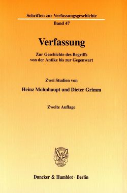Verfassung. von Grimm,  Dieter, Mohnhaupt,  Heinz