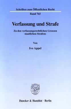 Verfassung und Strafe. von Appel,  Ivo