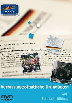 „Verfassungsstaatliche Grundlagen“ von Weber,  Jüürgen