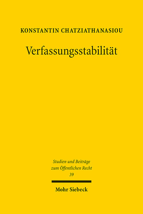 Verfassungsstabilität von Chatziathanasiou,  Konstantin