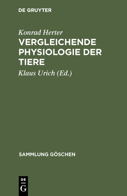 Vergleichende Physiologie der Tiere von Herter,  Konrad, Urich,  Klaus
