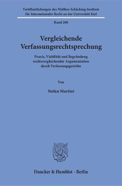 Vergleichende Verfassungsrechtsprechung. von Martini,  Stefan