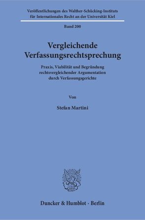 Vergleichende Verfassungsrechtsprechung. von Martini,  Stefan