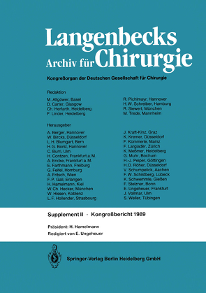 Verhandlungen der Deutschen Gesellschaft für Chirurgie von Hamelmann,  H., Ungeheuer,  E.