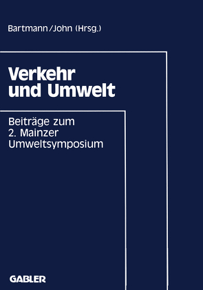 Verkehr und Umwelt von Bartmann,  Hermann