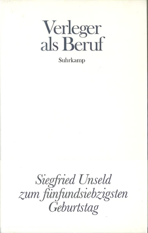 Verleger als Beruf von Buchwald,  Christoph