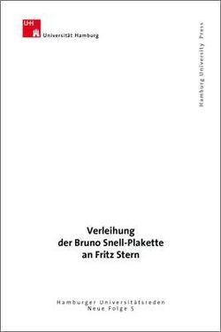 Verleihung der Bruno Snell-Plakette an Fritz Stern von Brandstädter,  Heike