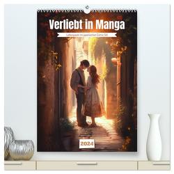Verliebt in Manga (hochwertiger Premium Wandkalender 2024 DIN A2 hoch), Kunstdruck in Hochglanz von Waurick,  Kerstin