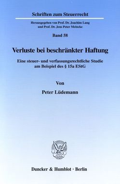 Verluste bei beschränkter Haftung. von Lüdemann,  Peter