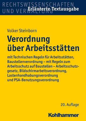 Verordnung über Arbeitsstätten von Steinborn,  Volker