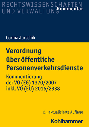 Verordnung über öffentliche Personenverkehrsdienste von Jürschik,  Corina