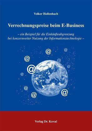Verrechnungspreise beim E-Business von Hollenbach,  Volker