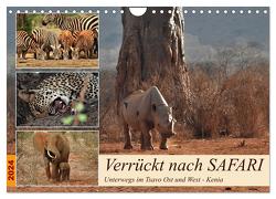 Verrückt nach SAFARI Unterwegs im Tsavo Ost und West Kenia (Wandkalender 2024 DIN A4 quer), CALVENDO Monatskalender von Michel,  Susan