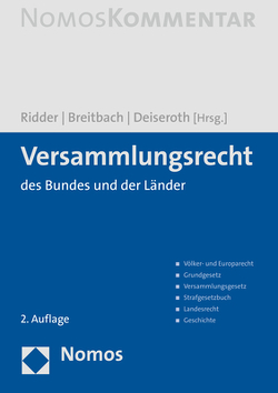 Versammlungsrecht von Breitbach,  Michael, Deiseroth,  Dieter, Ridder,  Helmut, Rühl,  Ulli F.H., Steinmeier,  Frank-Walter