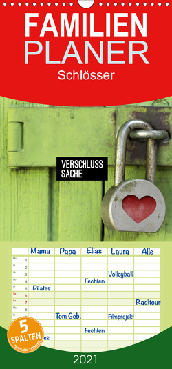 Verschlusssache – Familienplaner hoch (Wandkalender 2021 , 21 cm x 45 cm, hoch) von GM