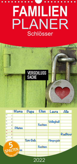 Familienplaner Verschlusssache (Wandkalender 2022 , 21 cm x 45 cm, hoch) von GM