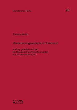Versicherungsaufsicht im Umbruch von Steffen,  Thomas