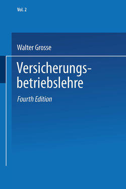 Versicherungsenzyklopädie von Grosse,  Walter