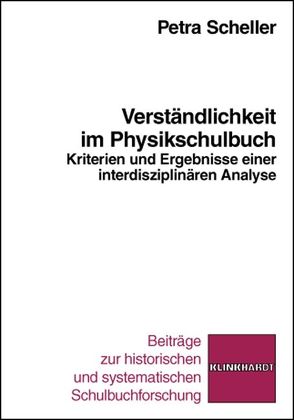 Verständlichkeit im Physikschulbuch von Scheller,  Petra